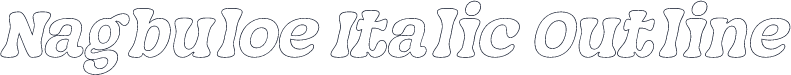 Nagbuloe Italic Outline