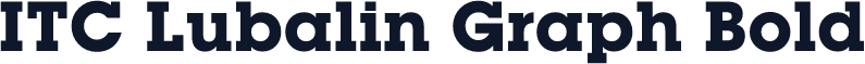 ITC Lubalin Graph Bold