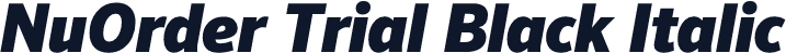 NuOrder Trial Black Italic