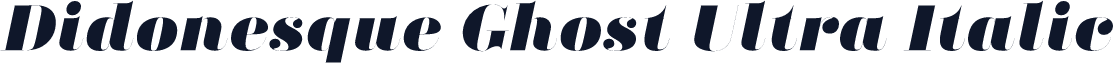 Didonesque Ghost Ultra Italic