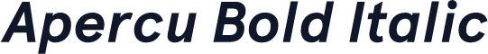 Apercu Bold Italic