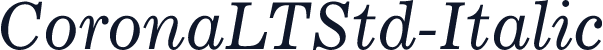 CoronaLTStd-Italic