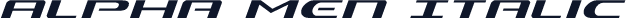 Alpha Men Italic