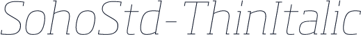 SohoStd-ThinItalic
