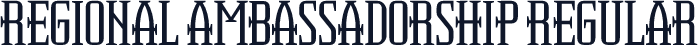 Regional Ambassadorship Regular
