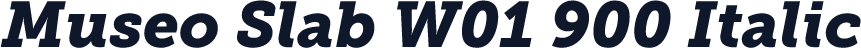 Museo Slab W01 900 Italic