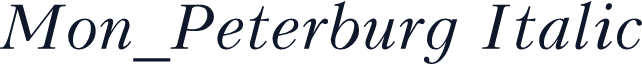 Mon_Peterburg Italic