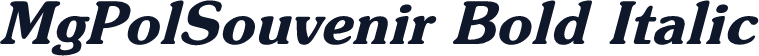 MgPolSouvenir Bold Italic