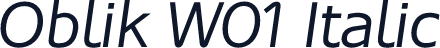 Oblik W01 Italic