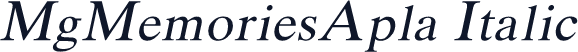 MgMemoriesApla Italic