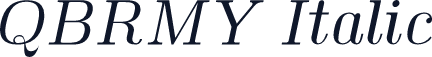 QBRMY Italic