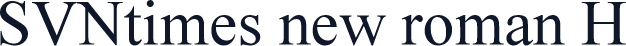 SVNtimes new roman H