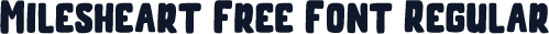 Milesheart Free Font Regular