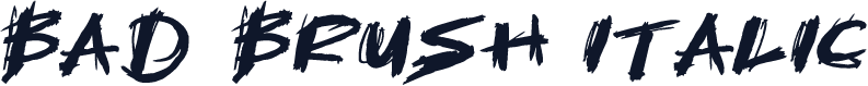 Bad Brush Italic