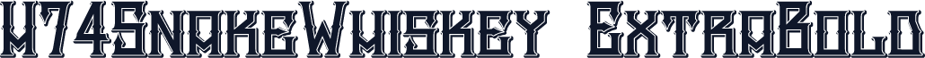 H74SnakeWhiskey ExtraBold