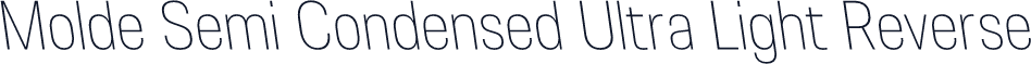 Molde Semi Condensed Ultra Light Reverse