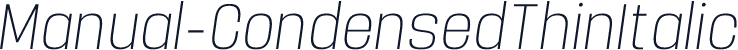 Manual-CondensedThinItalic