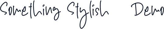 Something Stylish - Demo