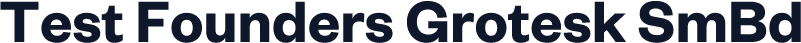 Test Founders Grotesk SmBd