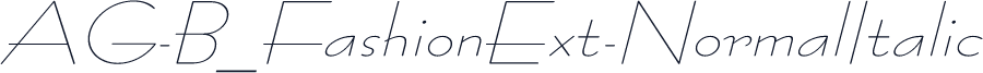 AG-B_FashionExt-NormalItalic