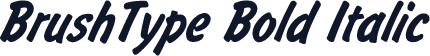 BrushType Bold Italic