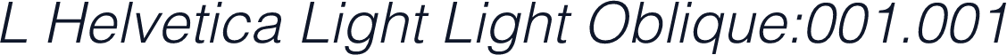 L Helvetica Light Light Oblique:001.001