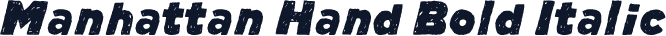 Manhattan Hand Bold Italic