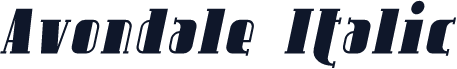 Avondale Italic