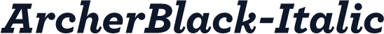ArcherBlack-Italic