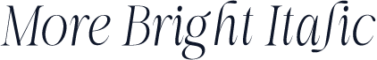 More Bright Italic