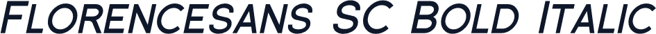 Florencesans SC Bold Italic