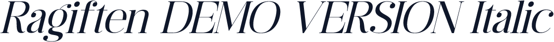 Ragiften DEMO VERSION Italic