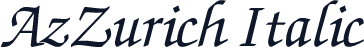AzZurich Italic