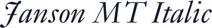 Janson MT Italic