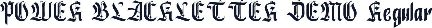 POWER BLACKLETTER DEMO Regular