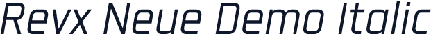 Revx Neue Demo Italic