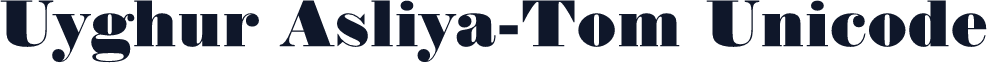 Uyghur Asliya-Tom Unicode