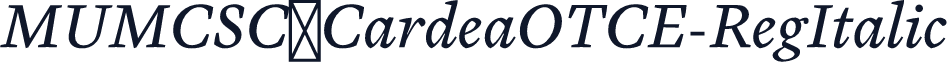 MUMCSC+CardeaOTCE-RegItalic