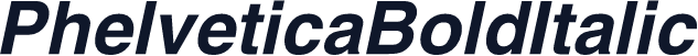 PhelveticaBoldItalic