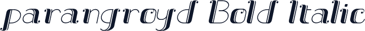 parangroyd Bold Italic