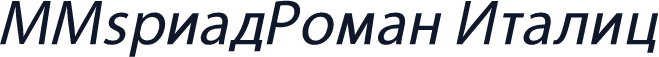 MMyriadRoman Italic