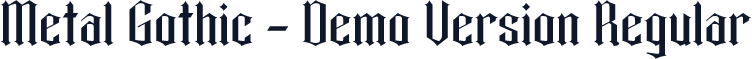 Metal Gothic - Demo Version Regular