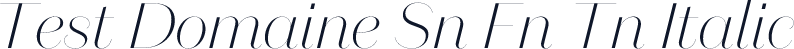 Test Domaine Sn Fn Tn Italic
