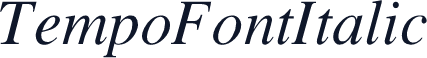 TempoFontItalic