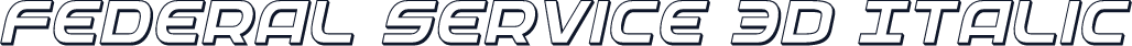 Federal Service 3D Italic