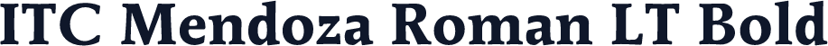 ITC Mendoza Roman LT Bold