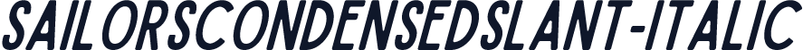 SailorsCondensedSlant-Italic
