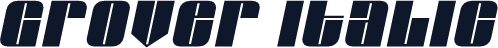 Grover Italic