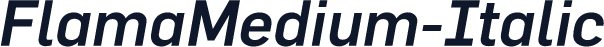 FlamaMedium-Italic