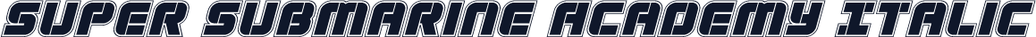 Super Submarine Academy Italic